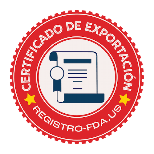 certificado exportación, certificado fda, aprobación fda