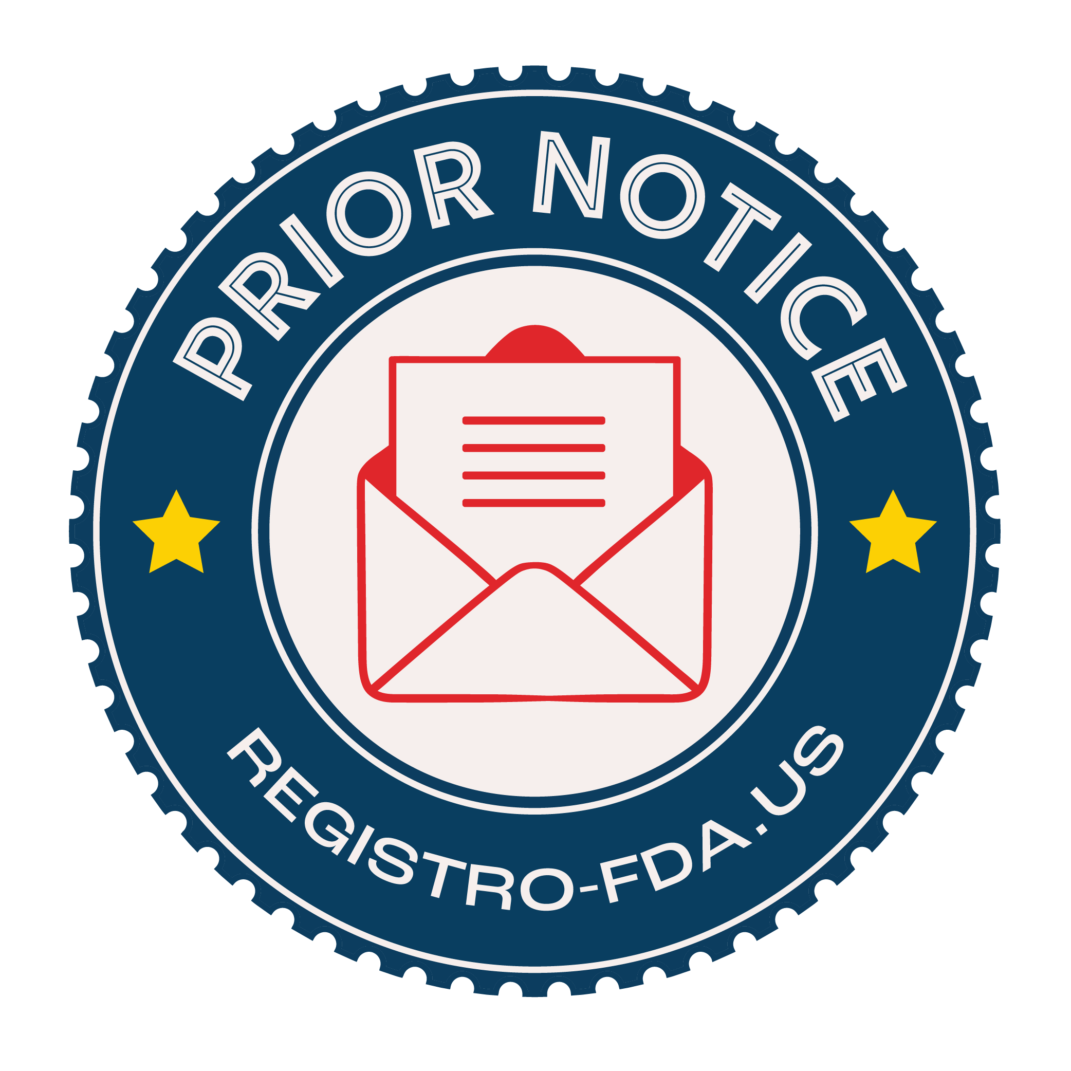 Prior Notice logo by REGISTRO-FDA.US — FDA prior notice for food shipments to the United States