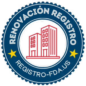 Sello de renovación de registro FDA de REGISTRO-FDA.US